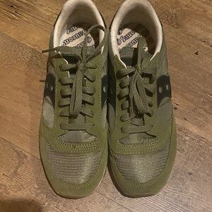 Saucony Olive Green Athletic Shoes